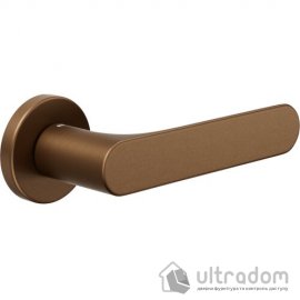 Дверная ручка DND by Martinelli SPOT на круглой розетке VIS бронза