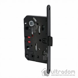 Врезной межкомнатный замок WC AGB Mediana Evolution, 96/50 мм, чёрный (B01102.50.93)
