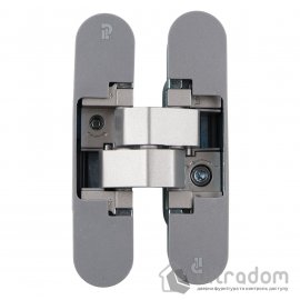 Скрытая петля Profitlock PL160 3D – 24×110 мм, для дверей 60 кг, матовый хром