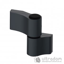 Петля для алюминиевых дверей WALA MX 67 мм ( JOCKER Alu) антрацит RAL7016 (WA-MX8010456R7016M)