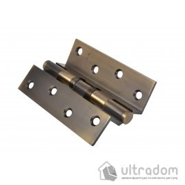 Латунная угловая петля  SIBA 125 мм, античная бронза AB