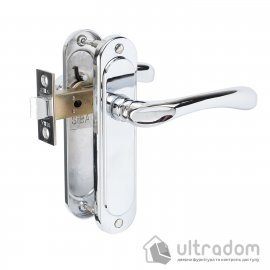 Комплект межкомнатных ручек SIBA Palermo 62 мм с механизмом, хром