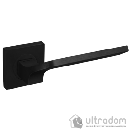 Дверная ручка DND by Martinelli JOY 02 на квадратной розетке 55 мм, чёрная (JO55-ZNE)