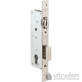 Замок врезной с регулируемым роликом KALE 154 В=40мм, никель (154-40-NP)