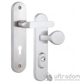 Фурнитура защитная ROSTEX SOLID-PRO+ F 4 клас ручка-кноб 85|90 мм нерж. сталь матовая