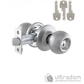 Ручка-кноб TESA BOLA KNOBSET 3900U0 із замком та фіксатором, матовий хром (TES-3900U0CM)
