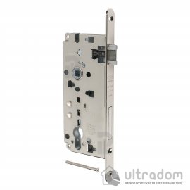 Врезной усиленный замок PZ AGB Sicurezza, 85/50/18 мм, никель блестящий (B00860.50.06)