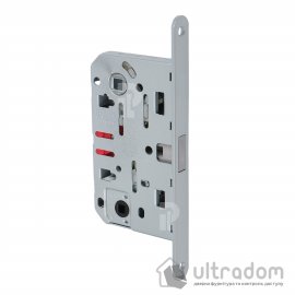 Врезной магнитный замок WC AGB Mediana Polaris XT, 96/50 мм, матовый хром