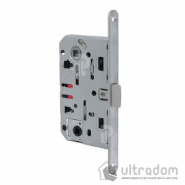 Врезной межкомнатный замок WC AGB Mediana Evolution, 96/50 мм, матовый хром (B01102.50.34)