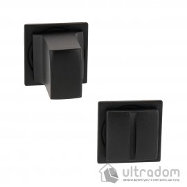 Накладка WC UNIQUE WO7 на розетке RO75, чёрная (W07RO75-ZRA9005O)