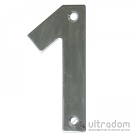 Номер на двери  "1" AMIG нержавеющая сталь