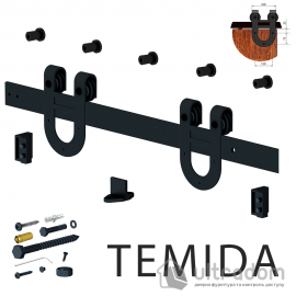 Комплект підвісної розсувної системи Valcomp TEMIDA TM20 у стилі LOFT (213-453)