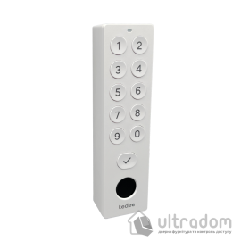 Клавіатура TEDEE з відбитком пальця та PIN-кодом для розумних замків, біла