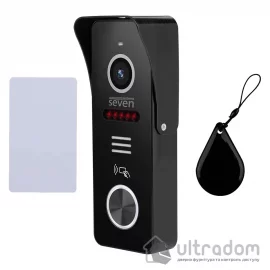 Вызывная панель домофона со встроенным считывателем карт MIFARE SEVEN CP-7503F RFID black