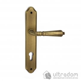 Ручка дверна на планці Fadex Antik 130/P10(Minorca) бронза матова