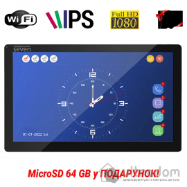 IP-відеодомофон 10 дюймів з Wi-Fi SEVEN DP-7517FHDW - IPS black