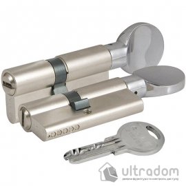 Циліндр дверний KALE 164 SM ключ-тумблер, 90 мм, нікель