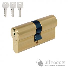 Циліндр замку AGB Mod.600 70 мм (30х40), ключ-ключ, латунь (C60301.30.30)