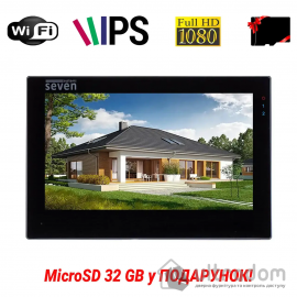 IP-відеодомофон 7 дюймів з Wi-Fi SEVEN DP-7577FHDW - IPS black