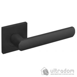 Дверна ручка DND by Martinelli LUCE 02 на квадратній розетці 55 мм, чорна