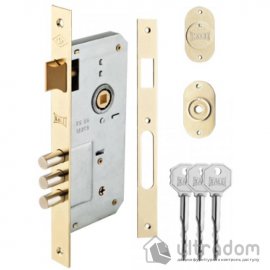 Комплект врезного замка KALE B=45 мм, крестовый ключ (5 шт) (2000-F)