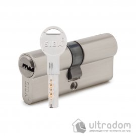 Циліндр дверний SIBA ключ-ключ 70 мм (35х35) матовий нікель (30.10.30/BSZ 3k)