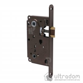 Врезной межкомнатный замок AGB Centro WC, 90/50 мм, бронза коричневая (B01013.50.22)