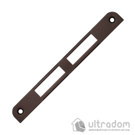 Ответная планка для замка AGB CENTRO PZ двойная ровная, бронза коричневая (B01000.03.22)