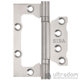 Петля дверная SIBA 100 мм универсальная накладная, нержавеющая сталь (2BB 4"х3"х2,35mm FHP SS)