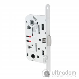 Врезной межкомнатный замок AGB Mediana Evolution WC, 96/50 мм, белый