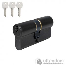 Циліндр замку AGB Mod.600 70 мм (30х40), ключ-ключ, чорний (C603.84.25.35)