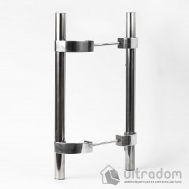 Ручка - скоба офісна ASTEX P-2 L500 D32 нержавіюча сталь/заглушка хром (P-2-St-SS)