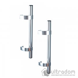 Ручка - скоба офісна ASTEX P-2 L500 D32 нержавіюча сталь/заглушка хром (P-2-St-SS)