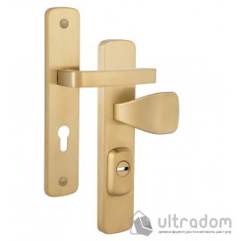 Дверная ручка на планке ROSTEX ASTRA R ручка-кноб DIN 85 мм титан PVD