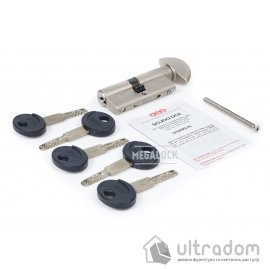 Цилиндр AGB SCUDO DCK 70 мм (30/40Т) ключ/тумблер матовый никель (С12016.35.25)