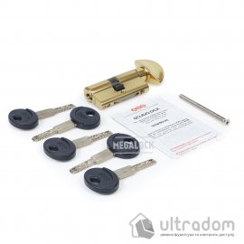 Цилиндр AGB SCUDO DCK 60 мм (30/30Т) ключ/тумблер латунь (С12010.25.25)