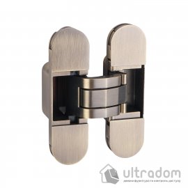 Прихована петля дверей SIBA GM02 110х30 мм, антична бронза з ковпачками (GM02-AB)