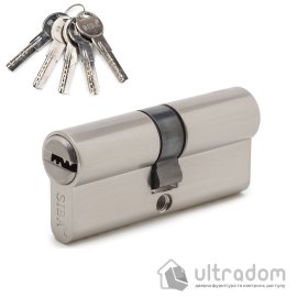 Цилиндр дверной SIBA ключ-ключ 60 мм матовый никель