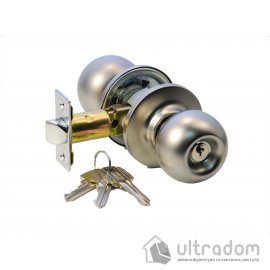 Ручка-кноб TESA BOLA KNOBSET 3900U0 із замком та фіксатором, матовий хром (TES-3900U0CM)