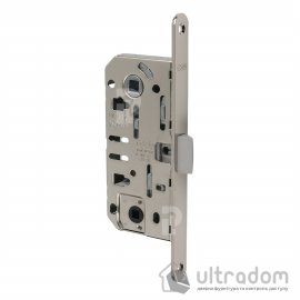 Врезной межкомнатный замок WC AGB Mediana Evolution, 96/35 мм, никель блестящий (B01102.35.06)