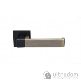 Дверна ручка на розетці SIBA RONDO чорний / антична бронза (E03 0 66 88)