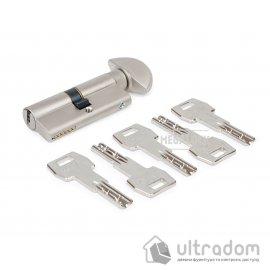 Циліндр AGB SCUDO 5000 PS 100 мм (60/40Т) ключ/тумблер матовий нікель (CA20.16.35.55)