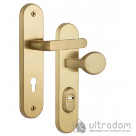 Фурнитура защитная ROSTEX SOLID-PRO+ F 4 клас ручка-кноб 90 мм титан PVD