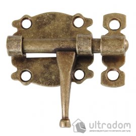 Шпингалет накладной, кованый AMIG мод.484 бронза