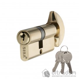 Цилиндр дверной SIBA английский ключ-тумблер 60 мм