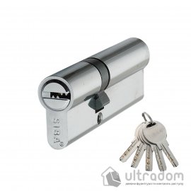 Цилиндр дверной SIBA перфорированный ключ-ключ 80 мм