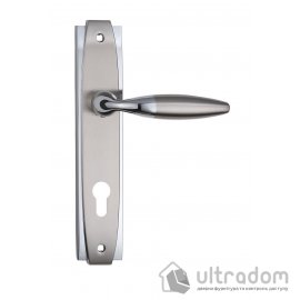 Дверная ручка на планке под ключ (85 мм) SIBA Setra мат.никель-хром