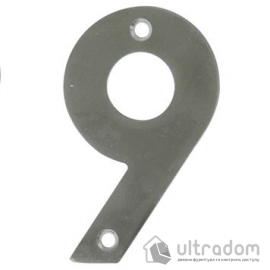 Номер на двери  "9" AMIG нержавеющая сталь (6777)