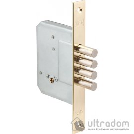 Замок додатковий KALE 189/4MF, хрестовий ключ (5 шт), латунь (189-4MF/5-РВ)