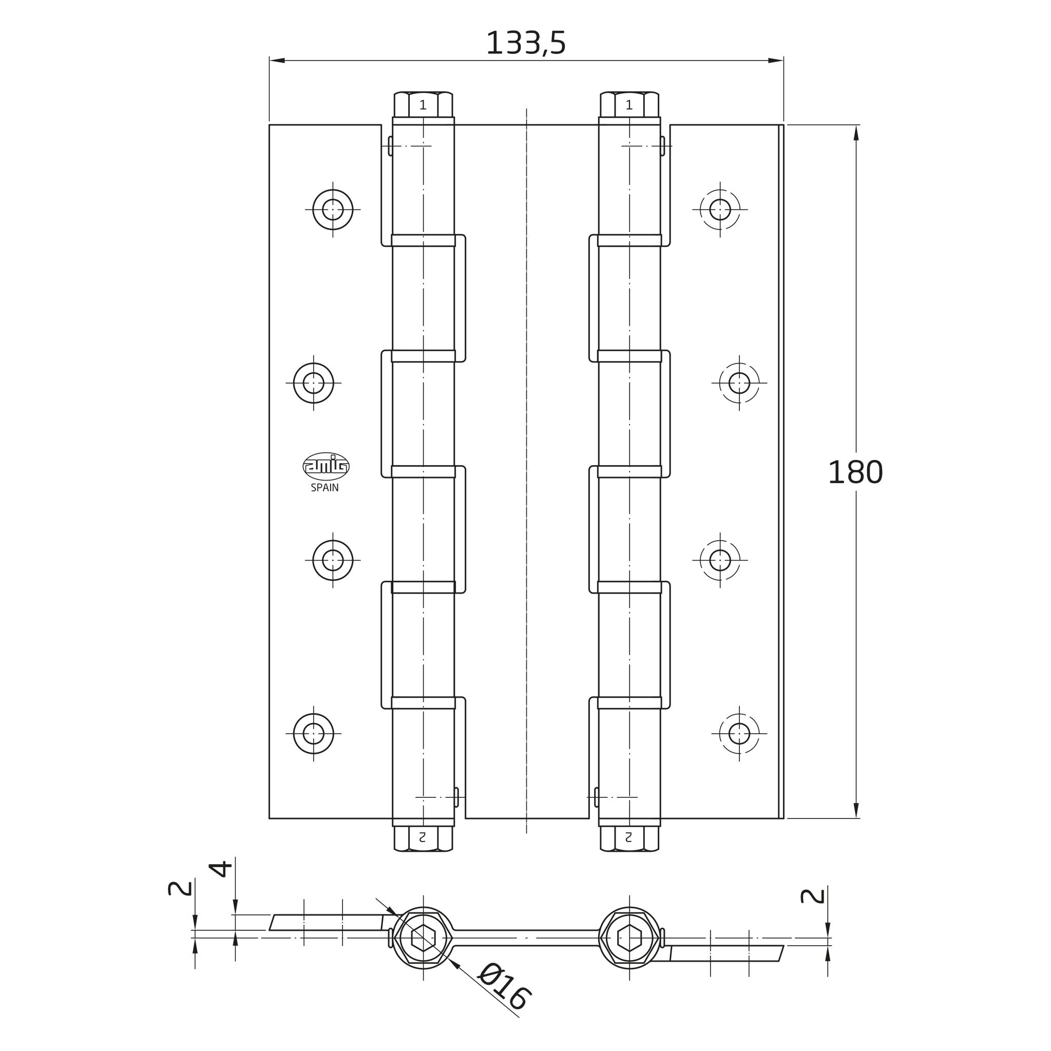  Amig Hinge Mod.3035 